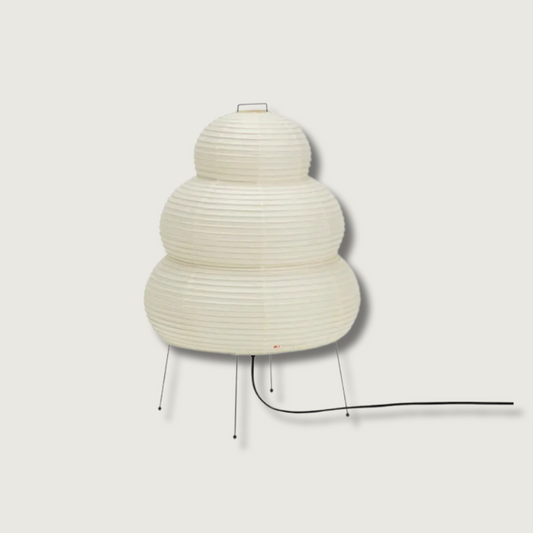 HinataGlow LED Japandi Rice Paper Desk Lamp With Soft Glow