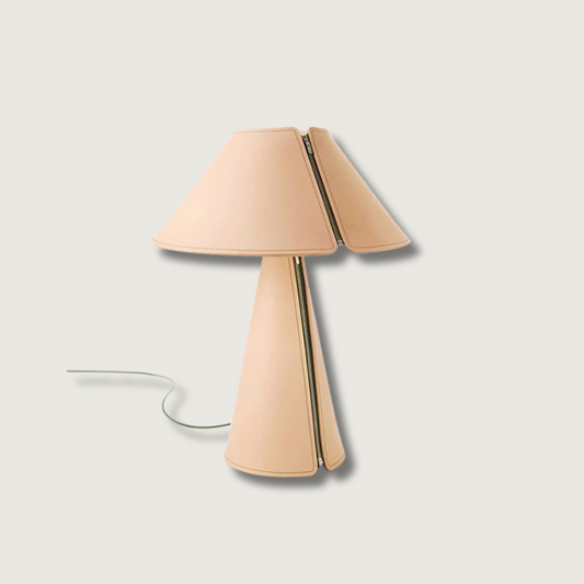Harlow | Modern Leather & Metal Statement Desk Lamp