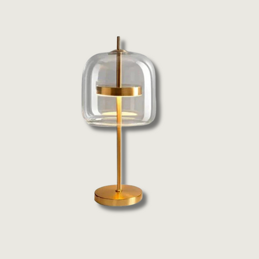 SomaGlow | Gray Glass LED Lamp For Warm Or Cool Light