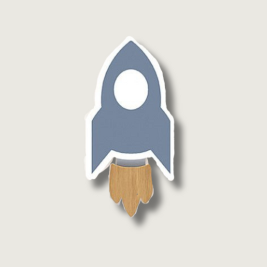 OrbitGlow | Mini Rocket LED Wall Light for Kids' Rooms