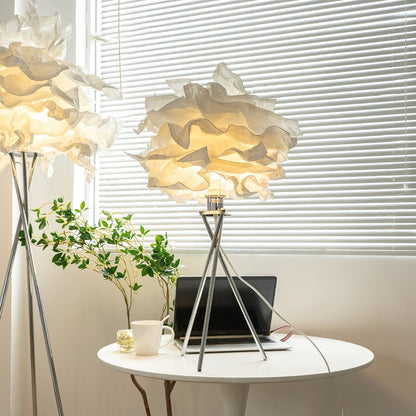 AeriaGlow | Cloud-Inspired Paper Art Table Lamp Soft Glow