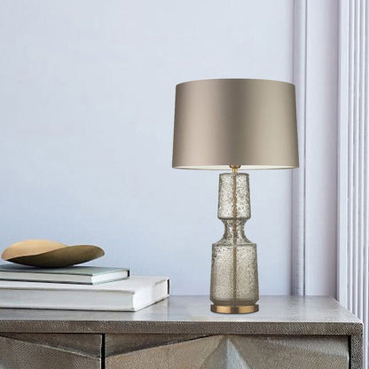 Aurelin Elegant Metal And Glass Table Lamp For Office