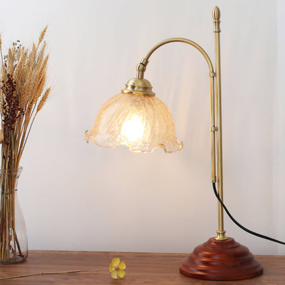 ThorneGlow | Textured Patina Table Lamp With Soft Glow