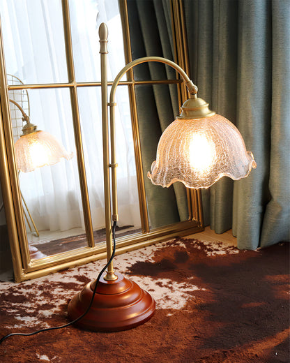 ThorneGlow | Textured Patina Table Lamp With Soft Glow