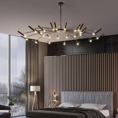 VernoGlow | Elegant Mid-Century Modern LED Chandelier