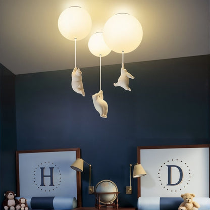 LumaBear | Cozy Bear Ceiling Light for Children's Room