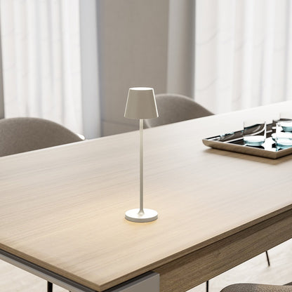 AuraGlow Portable LED Lamp with Touch-Dim Warm Light