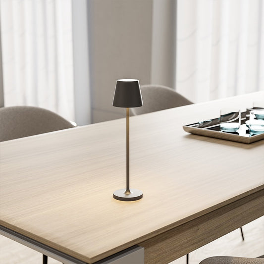 AuraGlow Portable LED Lamp with Touch-Dim Warm Light
