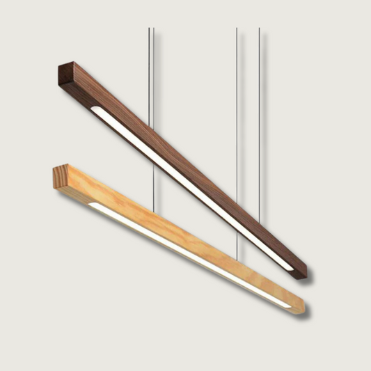 Sylvane | LED Wooden Pendant Light With Adjustable Height