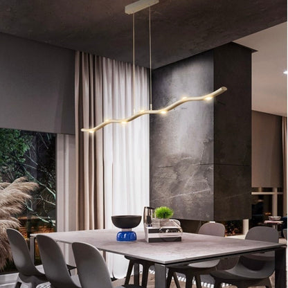 Novara Slim Linear LED Pendant Light for Kitchen Spaces