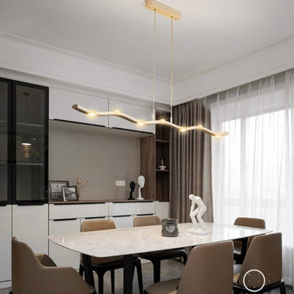 Novara Slim Linear LED Pendant Light for Kitchen Spaces