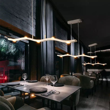 Novara Slim Linear LED Pendant Light for Kitchen Spaces
