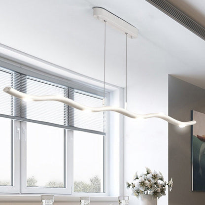 Novara Slim Linear LED Pendant Light for Kitchen Spaces
