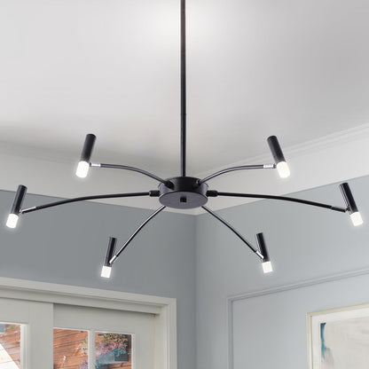 VernoGlow | Elegant Mid-Century Modern LED Chandelier