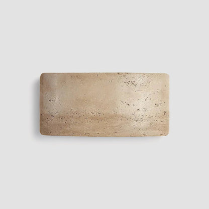 Lumenra | Contemporary Travertine And Glass Wall Light