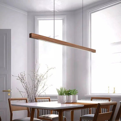 Sylvane | LED Wooden Pendant Light With Adjustable Height