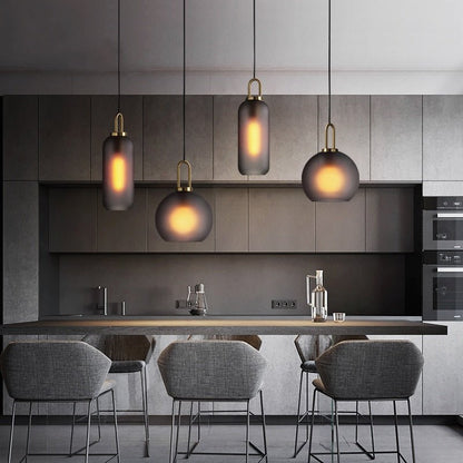 Aurielle | Sleek Glass Pendant Lamp For Modern Ambiance