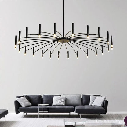 VernoGlow | Elegant Mid-Century Modern LED Chandelier