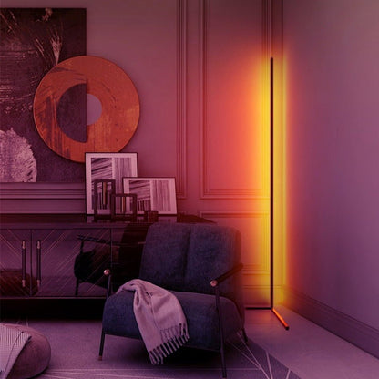 LumaEdge RGB Corner Lamp In Sleek Aluminum Ambient Light