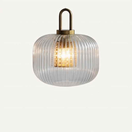 Trellis | Striped Glass Pendant Light for Living Rooms